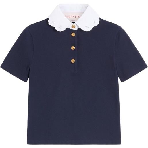Valentino Garavani polo con logo - blu