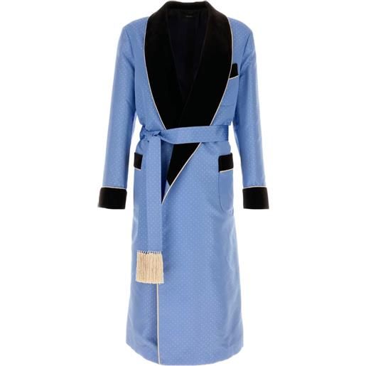 TOM FORD vestaglia con scollo a scialle - blu
