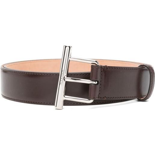 Alexander McQueen cintura t-bar - marrone