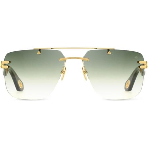 Maybach eyewear occhiali da sole the president geometrici - marrone