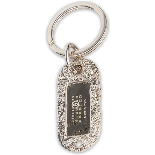 MM6 Maison Margiela portachiavi foil - argento
