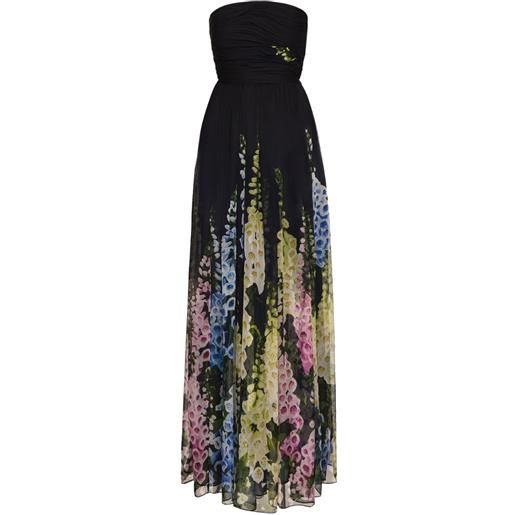 Oscar de la Renta abito da sera con effetto sfumato - nero