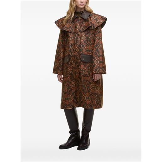 FARM Rio cappotto luana con ruches - verde