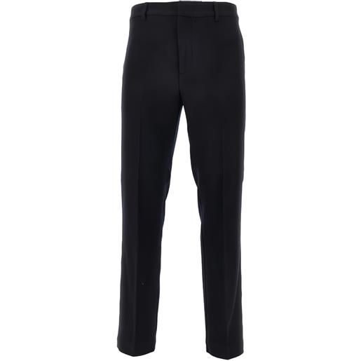 Emporio Armani pantaloni con chiusura nascosta - blu