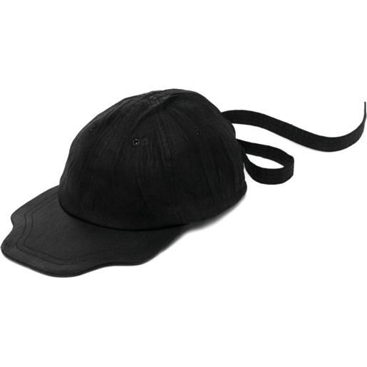 Julius cappello da baseball denim - nero