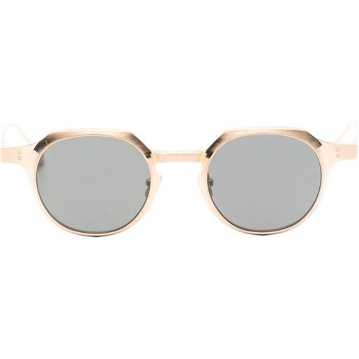 Massada occhiali da sole geometrici - oro