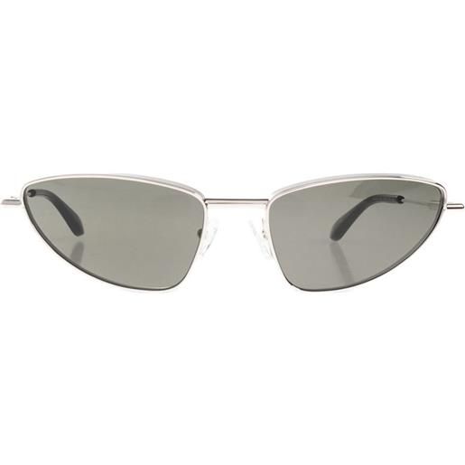 Alexander McQueen Eyewear occhiali da sole t-bar cat-eye - argento