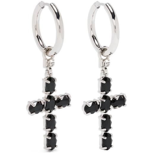 Dolce & Gabbana orecchino a cerchio con pendente - argento