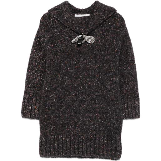 Vanisè maglione con scollo rotondo - nero