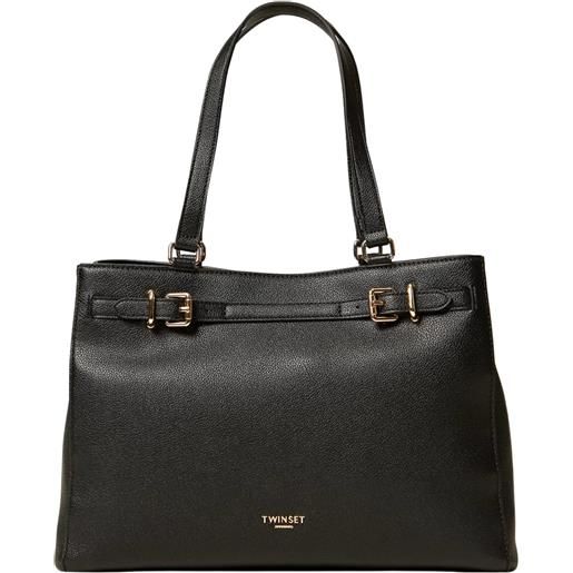 TWINSET borsa shopper con fibbie
