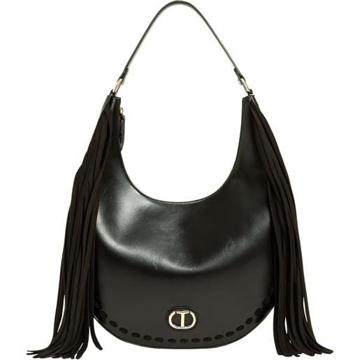 TWINSET borsa a spalla twinset con frange