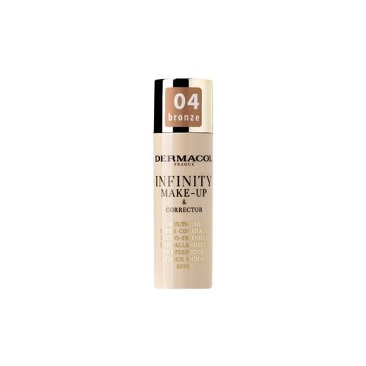Dermacol infinity make-up & corrector fondotinta in crema 20 g 04 bronze
