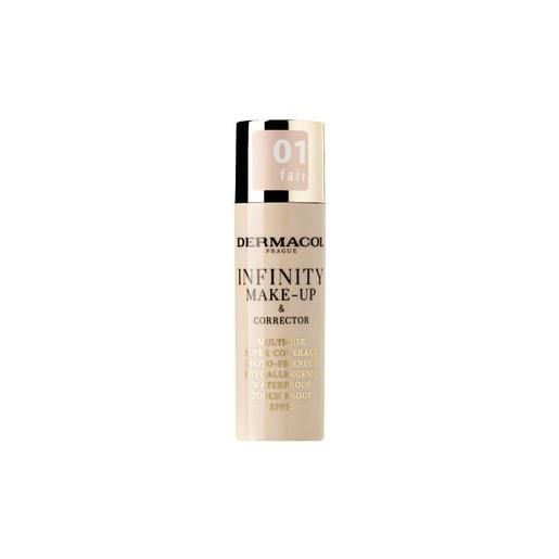 Dermacol infinity make-up & corrector fondotinta in crema 20 g 01 fair