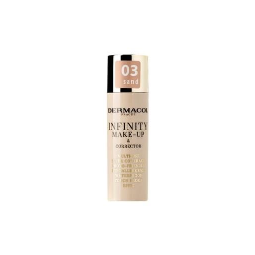 Dermacol infinity make-up & corrector fondotinta in crema 20 g 03 sand
