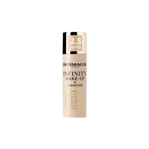 Dermacol infinity make-up & corrector fondotinta in crema 20 g 2.5 vanilla