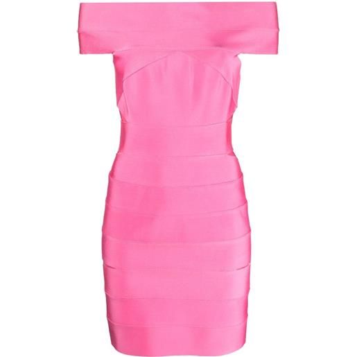 Alexandre Vauthier abito corto con spalle scoperte - rosa