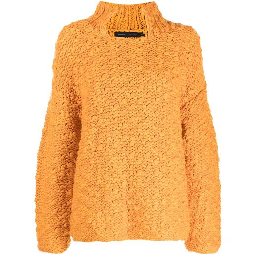 Proenza Schouler maglione con collo quadrato - giallo