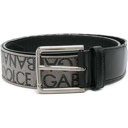Dolce & Gabbana cintura con ricamo - nero