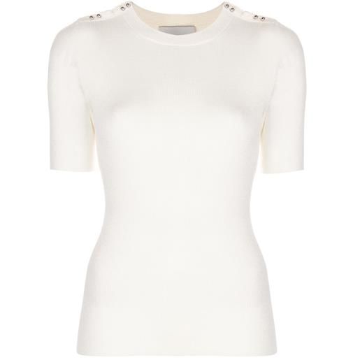 3.1 Phillip Lim t-shirt a coste - bianco