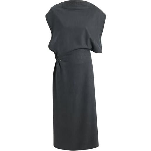 KHAITE abito iris drappeggiato - grigio