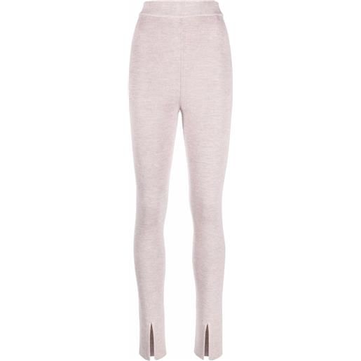 Magda Butrym leggings con spacco frontale - toni neutri