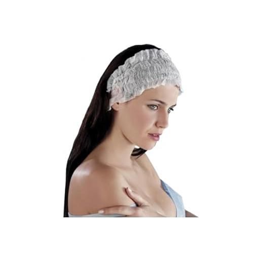 nessuna fascia capelli monouso in tnt - 100 pezzi