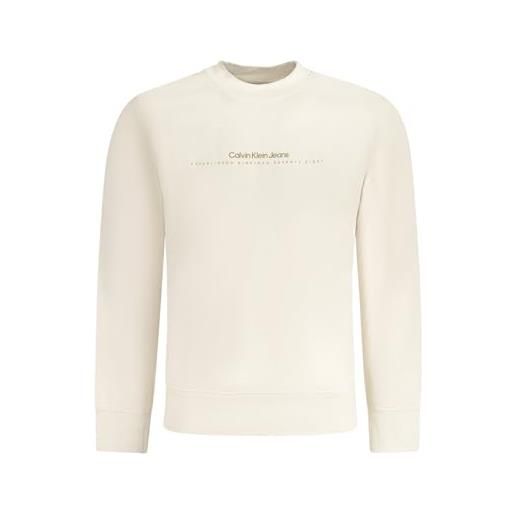 Calvin Klein Jeans calvin klein minimal logoj30j327119 felpa pullover, moonbeam, xxl adulto