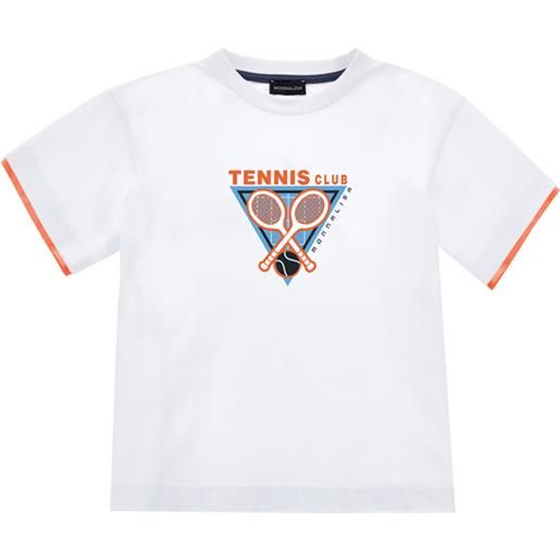 Monnalisa t-shirt girocollo stampa racchette