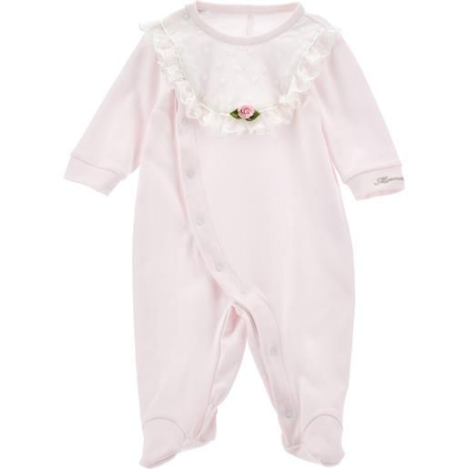 Monnalisa tutina con plastron pizzo