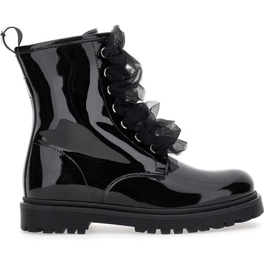 Monnalisa anfibi rouches vernice