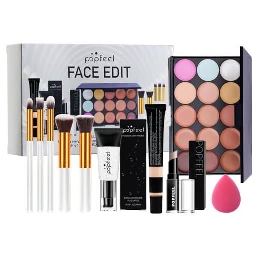 RoseFlower trousse trucchi donna, set trucchi donna offerta per make up trousse trucchi ragazza con mascara e ombretti di palette professionali cosmetics da viaggio regali ragazza