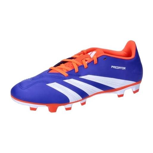 adidas unisex club football boots flexible ground, lucid blue/cloud white/solar red, 44 2/3 eu