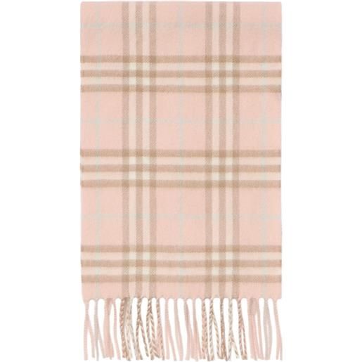Burberry Kids sciarpa con frange - rosa