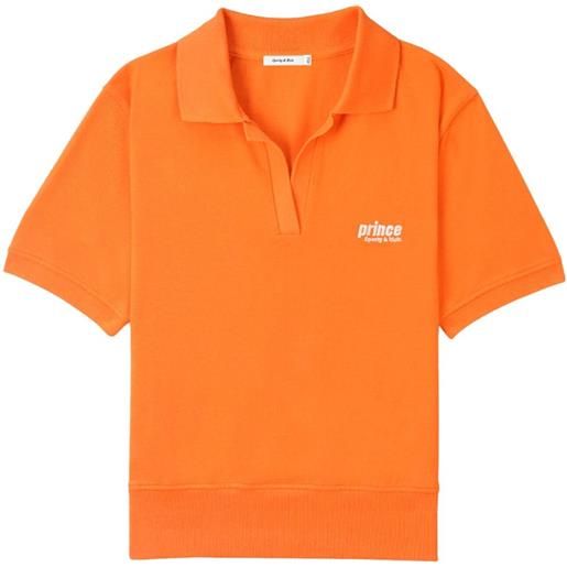 Sporty & Rich polo con ricamo - arancione