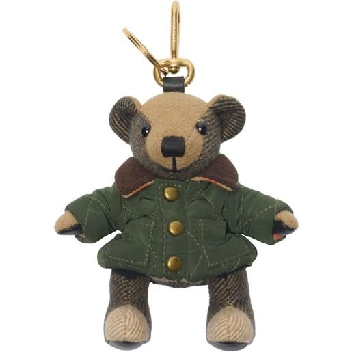 Burberry ciondolo thomas bear - marrone