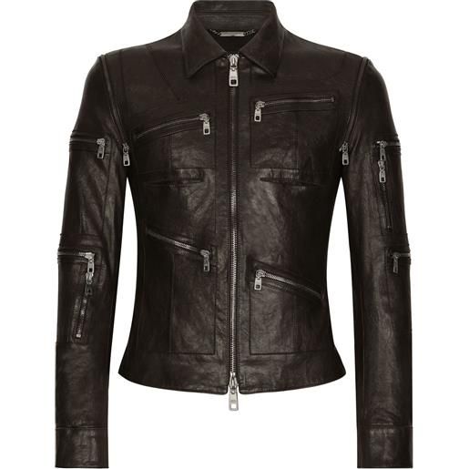 Dolce & Gabbana giacca biker - nero