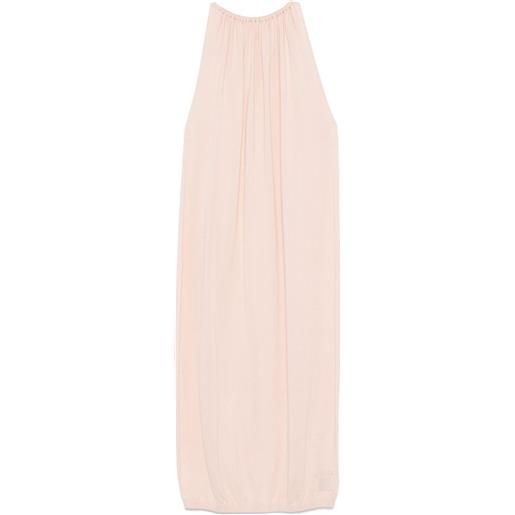 Frenckenberger abito midi drappeggiato - rosa