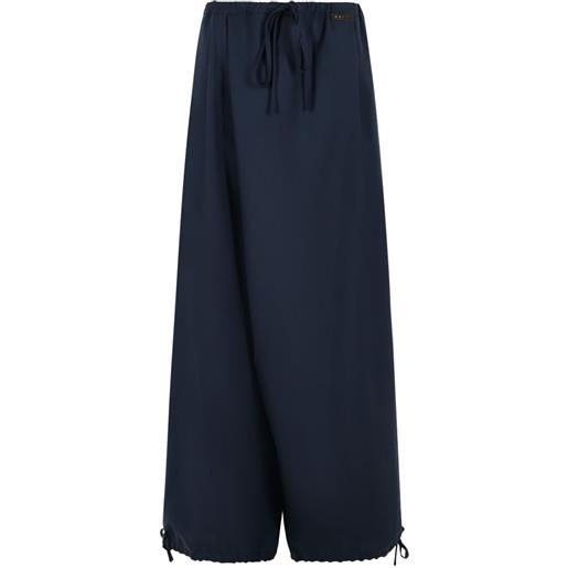 Marni pantaloni con coulisse - blu