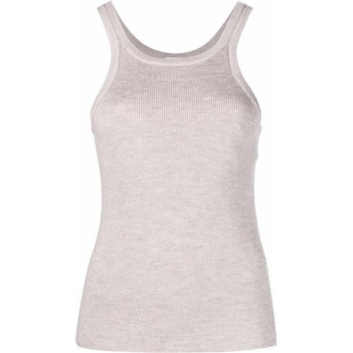 Magda Butrym canotta slim - toni neutri