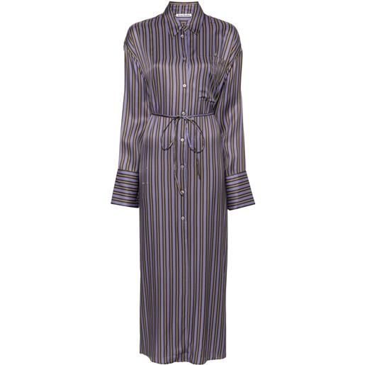 Acne Studios chemisier midi a righe - viola