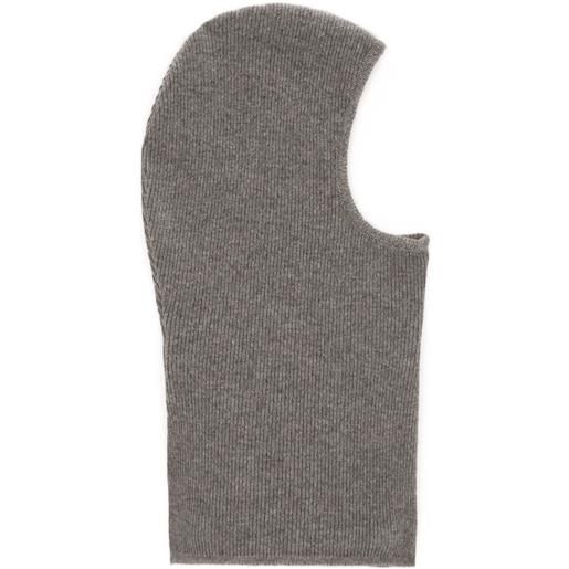 Dolce & Gabbana passamontagna a coste - grigio