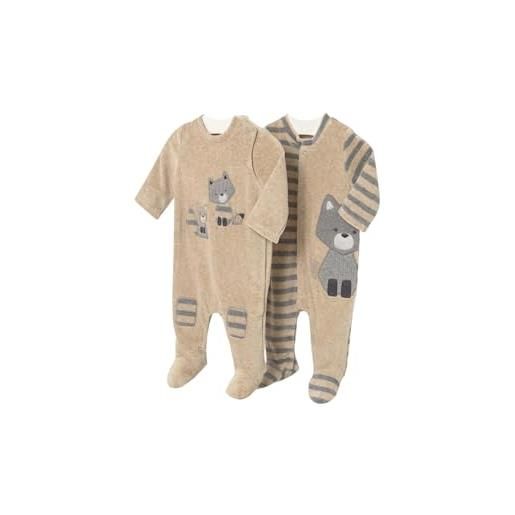 Mayoral set 2 pagliaccetti ciniglia per bimbo cerela vig 1-2 mesi (60cm)
