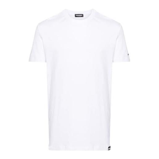 DSQUARED2 t-shirt manica corta da uomo marchio, modello d9m205190. , realizzato in cotone. Bianco