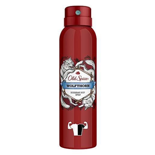 Old Spice wolfthorn - deodorante spray per il corpo, confezione da 2 (2 x 150 ml)