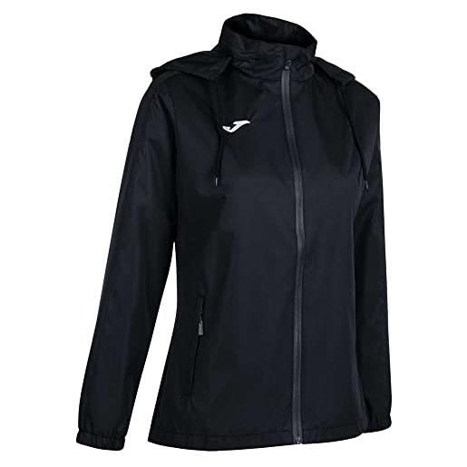 Joma veste coupe vent femme trivor, unisex - adulto, nero, s