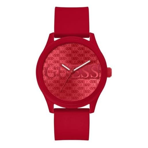 GUESS Orologio Unisex Al Quarzo Con Cinturino In JUBE04583JWYGT-U, Analógico - 3