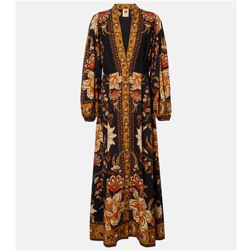 Farm Rio abito lungo majestic garden