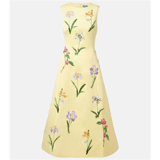 Leo Lin abito midi cleo con perline