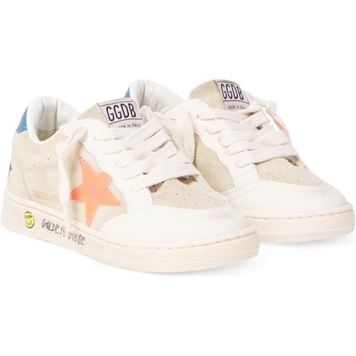 Golden Goose Kids sneakers ball star in suede
