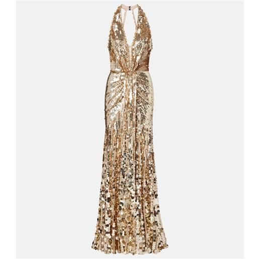 Jenny Packham abito lungo mars con paillettes